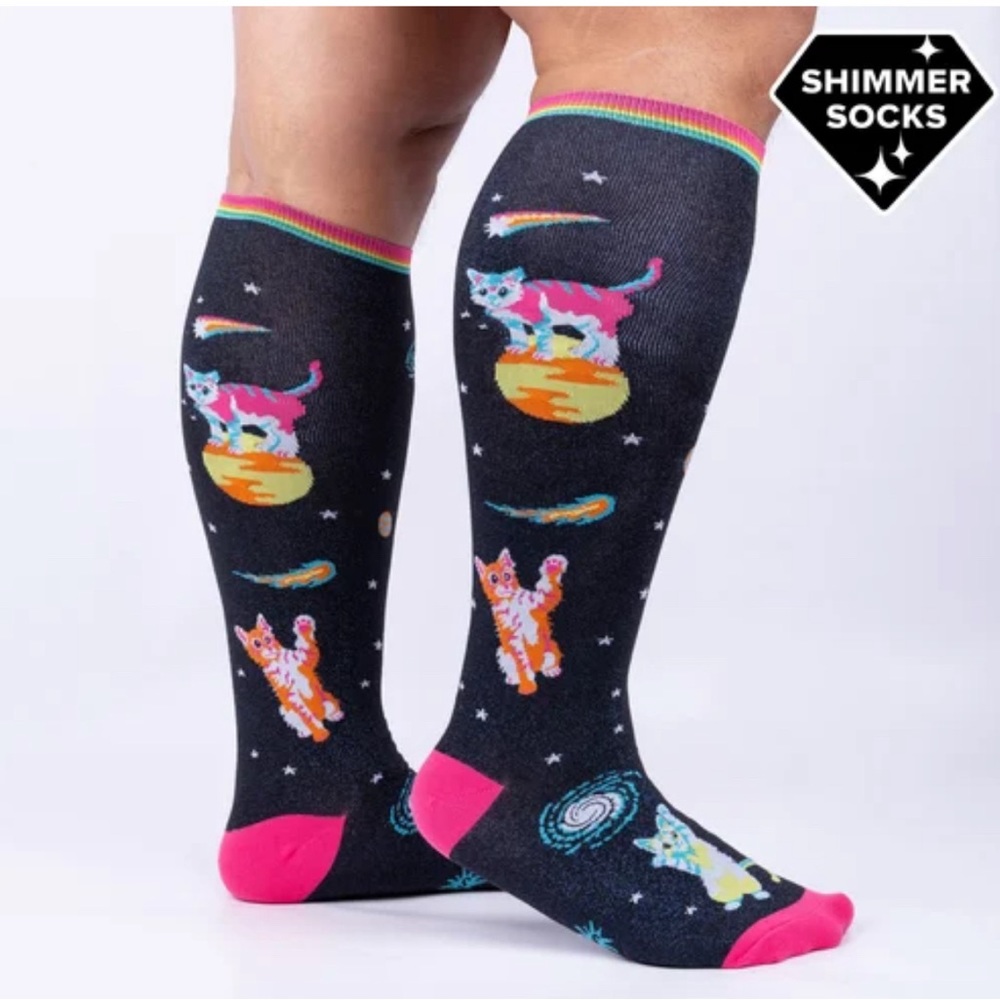 Space Cats Stretch-It Knee High Socks